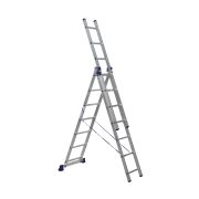 Лестница 3-секционная алюминиевая TOR SC3007 3*7 универсальная