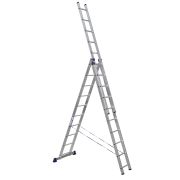 Лестница 3-секционная алюминиевая TOR SC3010 3*10 универсальная