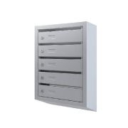 Металлический пятисекционный почтовый ящик PB-5C.KL BW