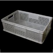 Ящик прямоуг. 600х400х180 дно спл. ст перф. морозостойкий (белый) (Артикул 706.02.01м)