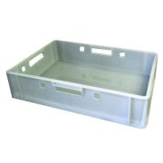 Ящик прямоуг. 600х400х120 сплошной мороз (бел) (Артикул 205 М)